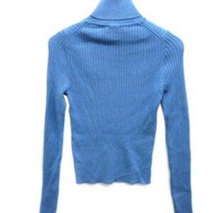 Zara turtleneck ribbed knit sweater cropped long sleeve SIZE S  3471/100/406